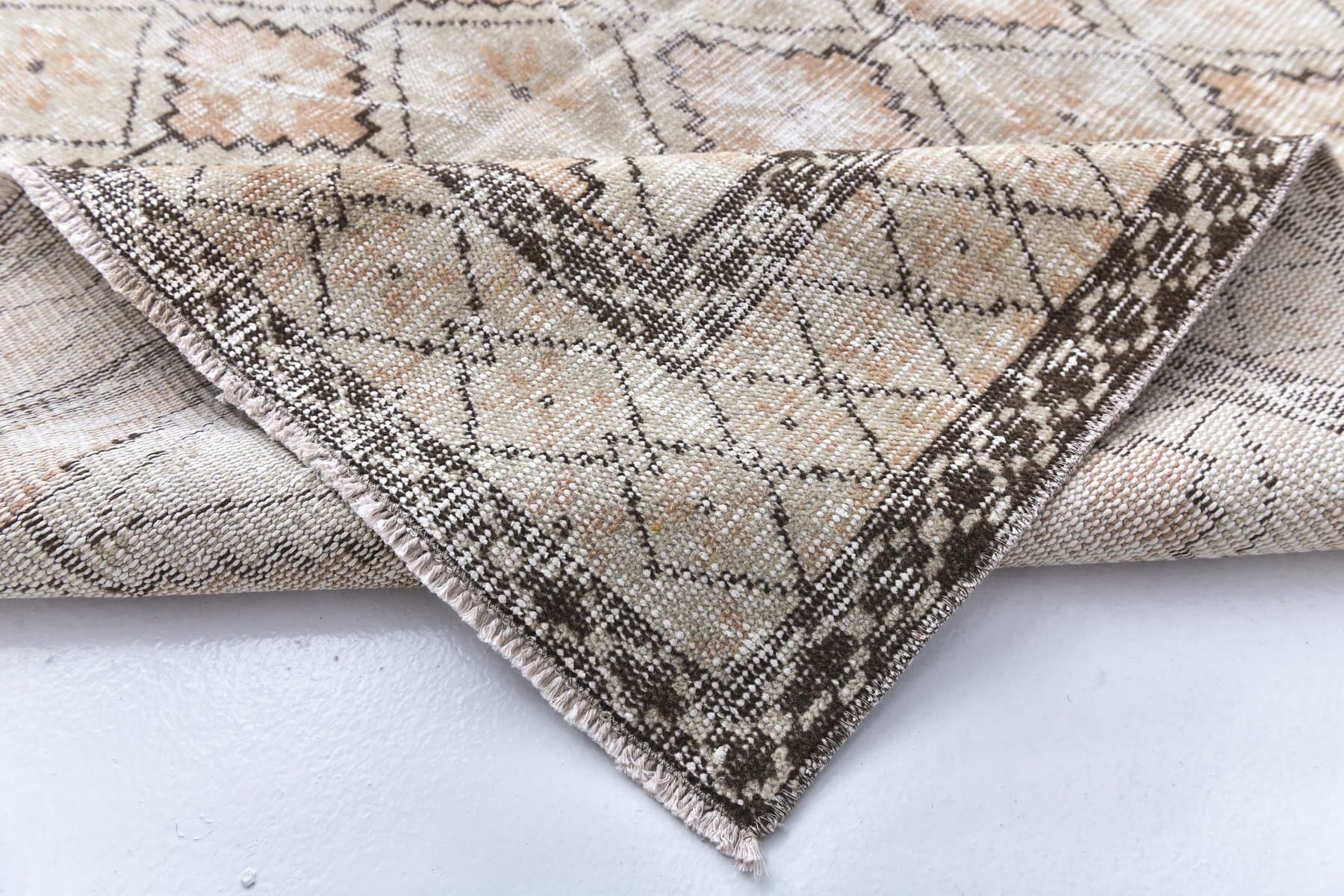 Rug 177x289 cm, beige, wool, Turkey, 1970s. - 218546