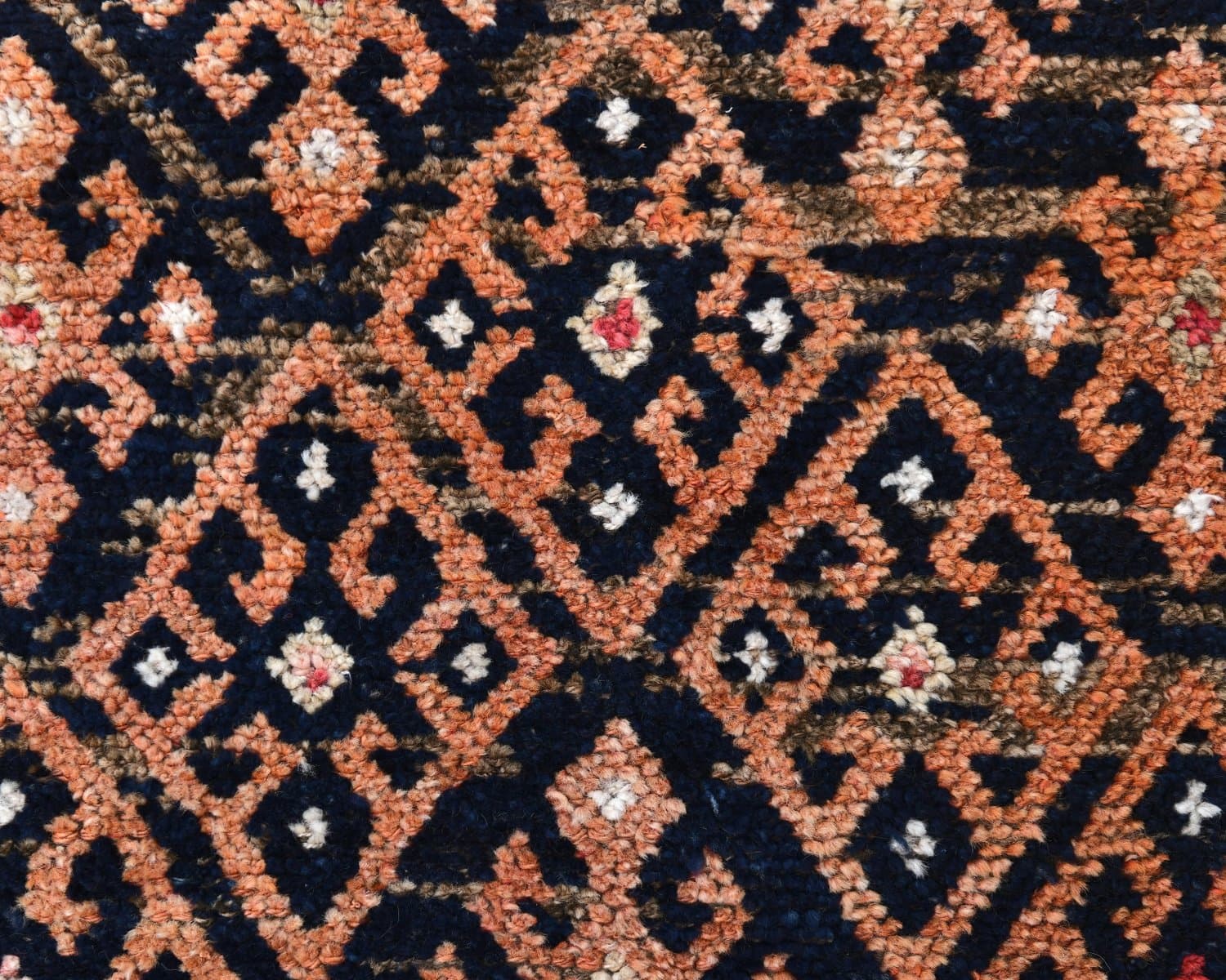 Runner 87x344 cm, brown, wool, 1970s - 218512