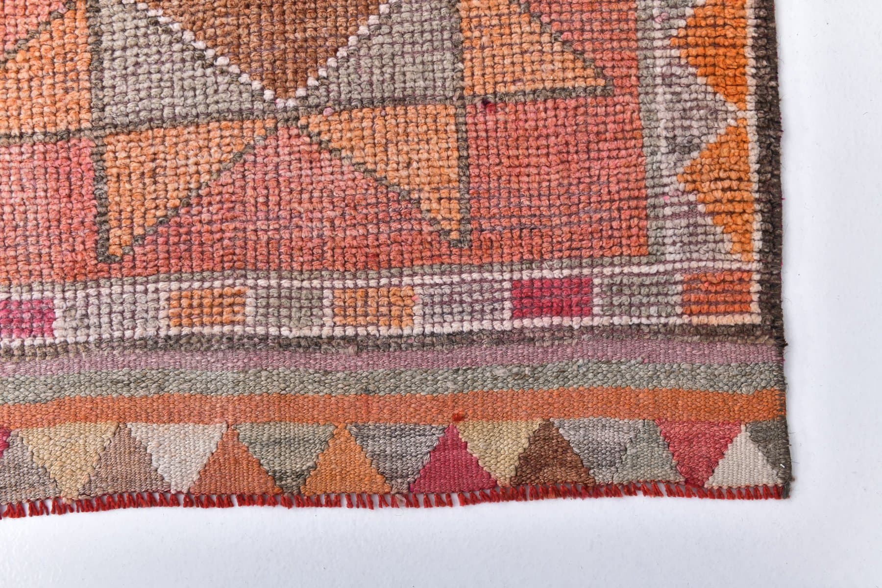 Runner 93x310 cm, red, wool, 1970s - 218427