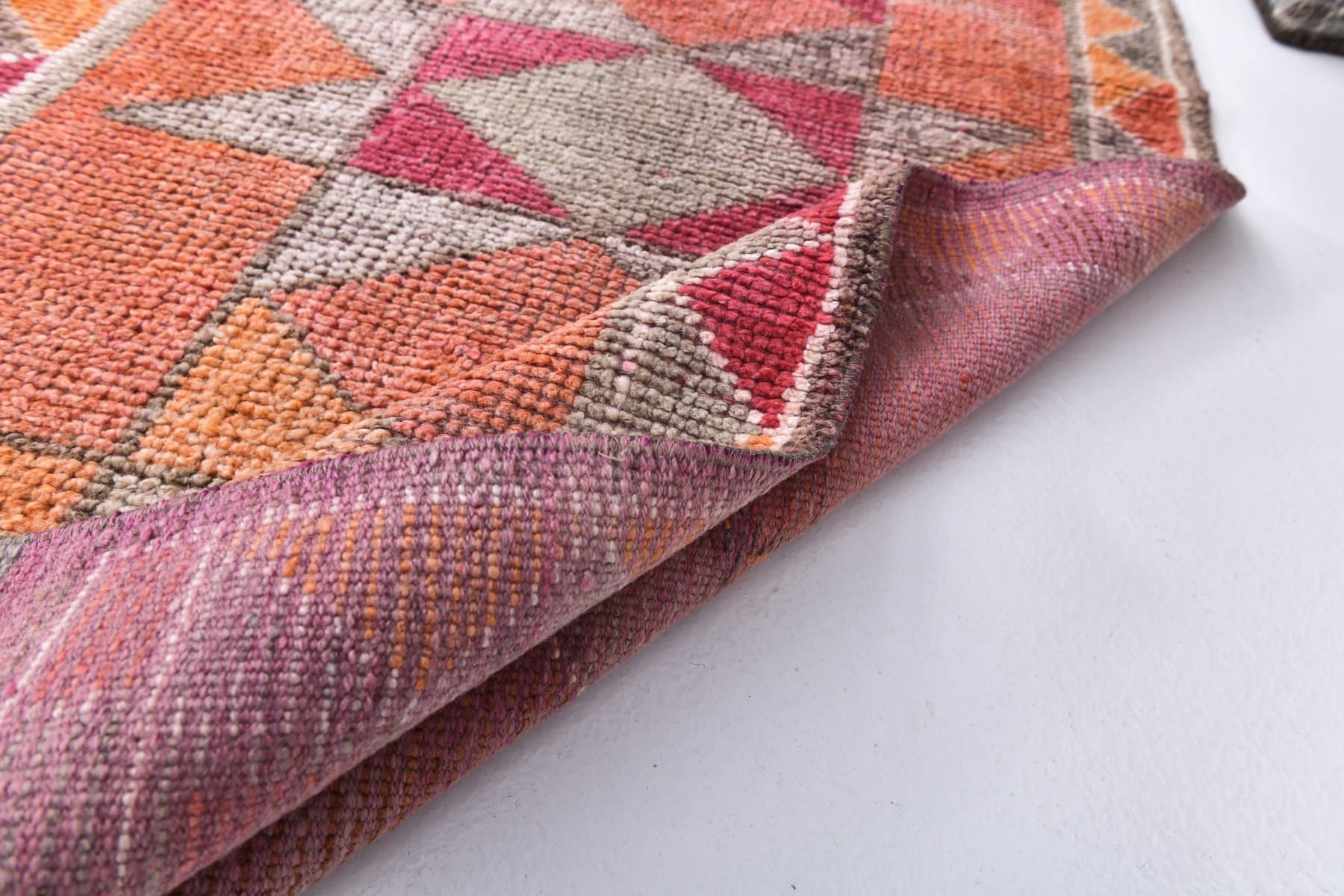 Runner 93x310 cm, red, wool, 1970s - 218429