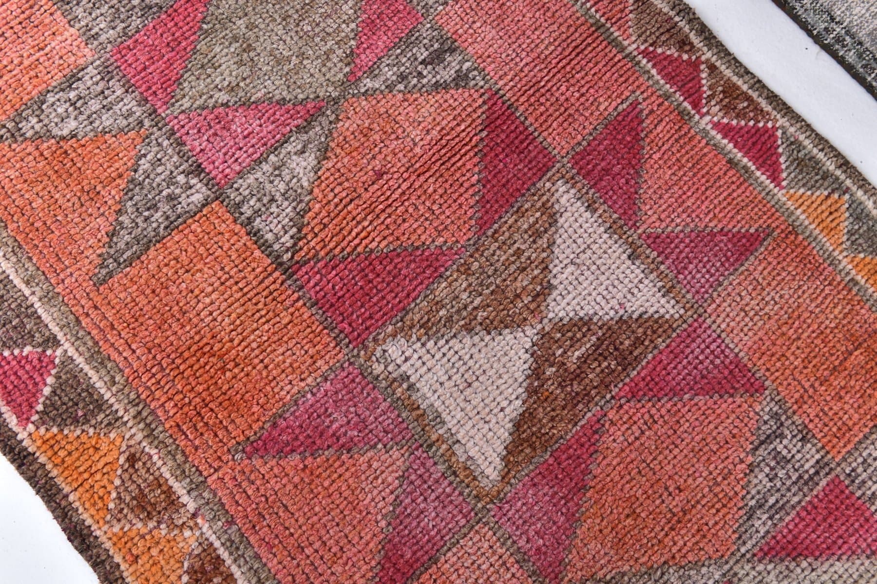 Runner 93x310 cm, red, wool, 1970s - 218423