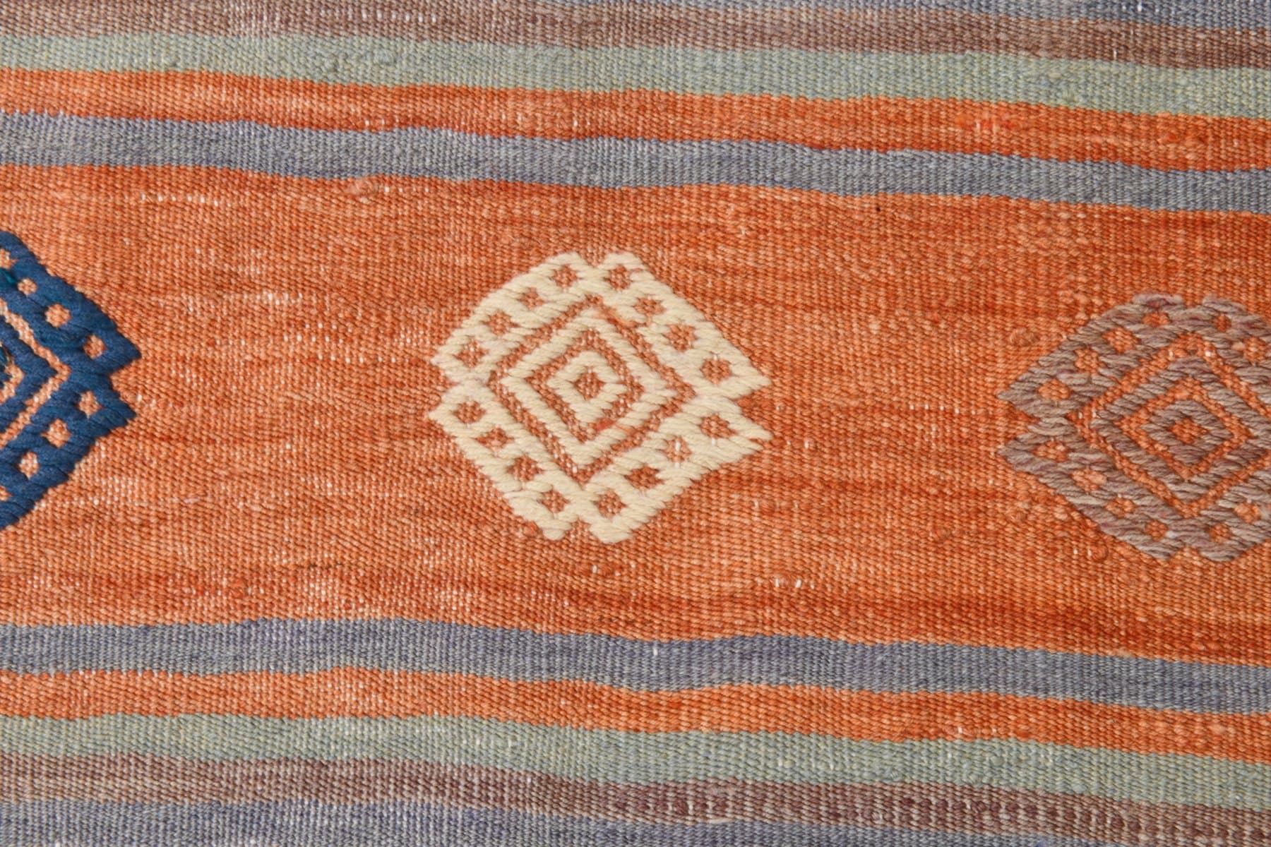 Kilim 180x290 cm, różowy, brązowy, wełna, Turcja, lata 60. - 218389