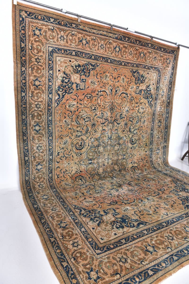 Rug 380x275 cm, Red, Wool, 1970s - 218329