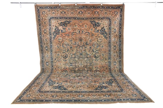 Rug 380x275 cm, Red, Wool, 1970s - DIMENSION