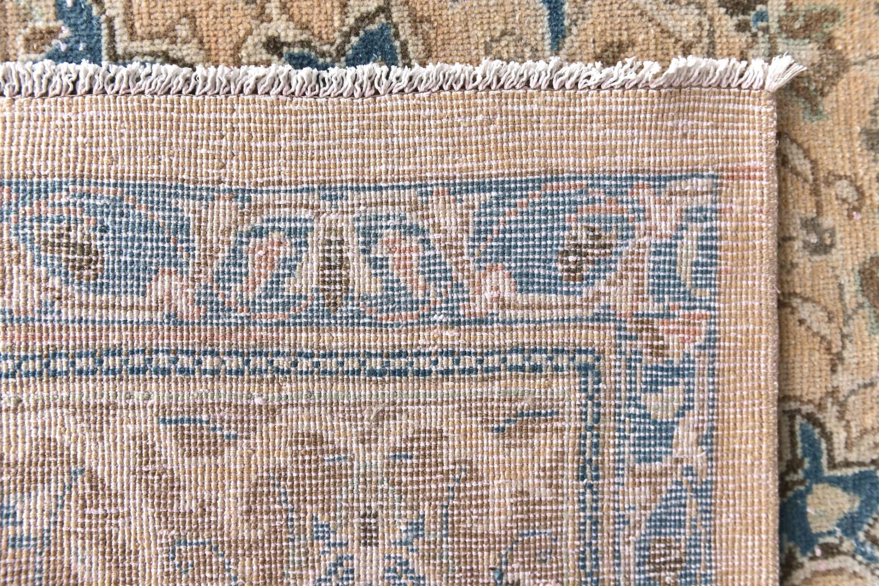 Dywan 391x298 cm, beżowy, wełna, lata 60. - 219669