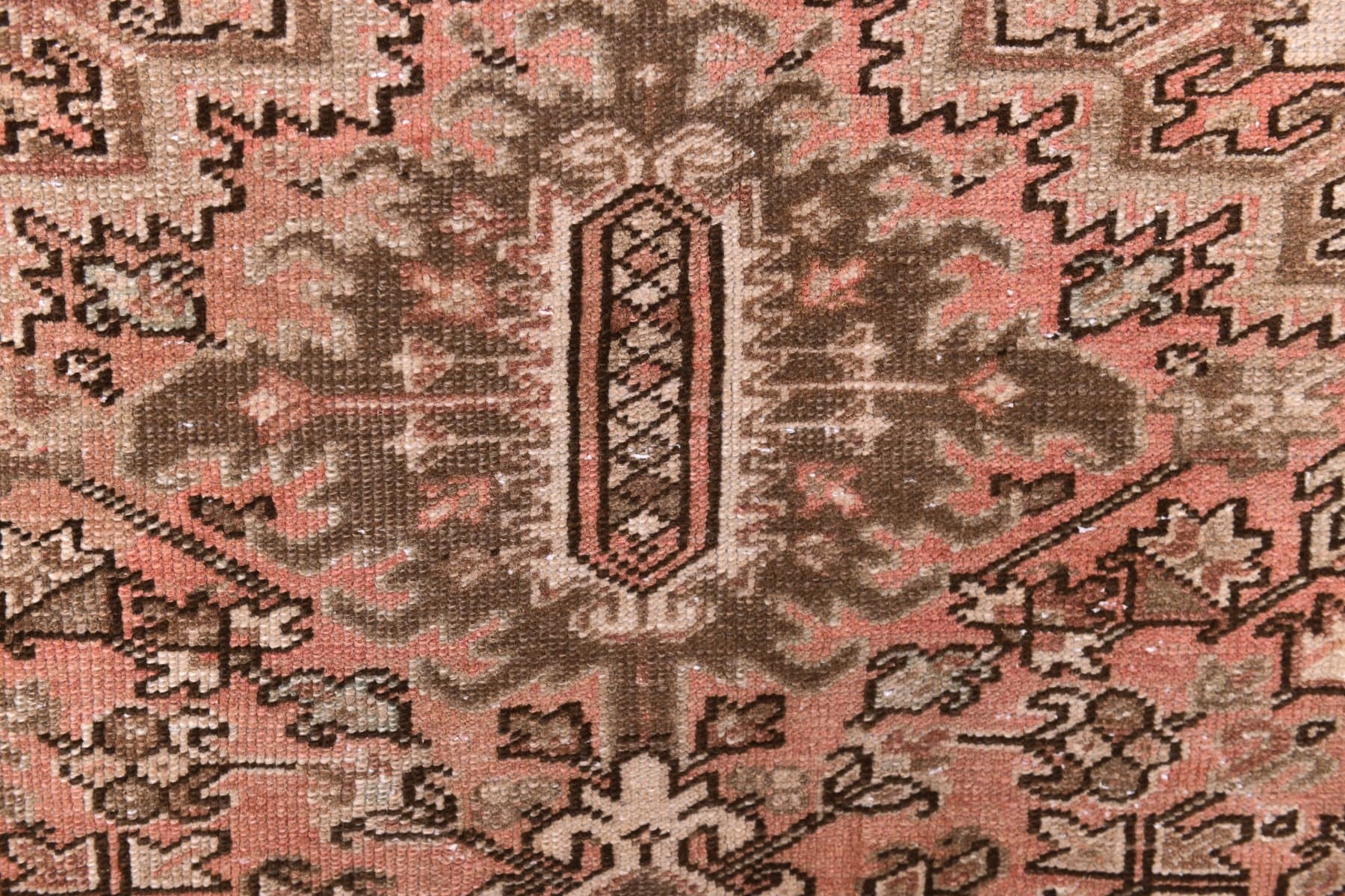 Dywan 381x242 cm, brązowy, wełna, lata 70. - 218279