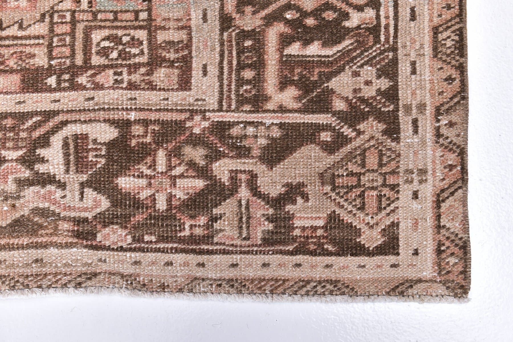 Dywan 381x242 cm, brązowy, wełna, lata 70. - 218282