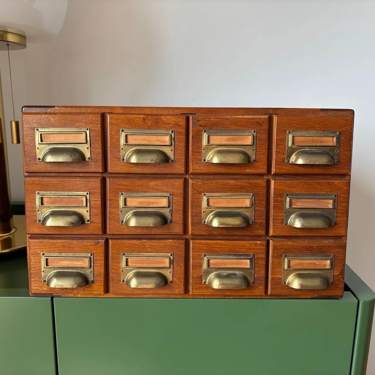 Organizer, sklejka brązowa, Niemcy, lata 50. - 15739