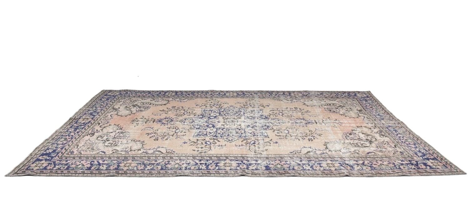 Dywan 238x354 cm, beżowy, wełna, Turcja, lata 70. - 222435