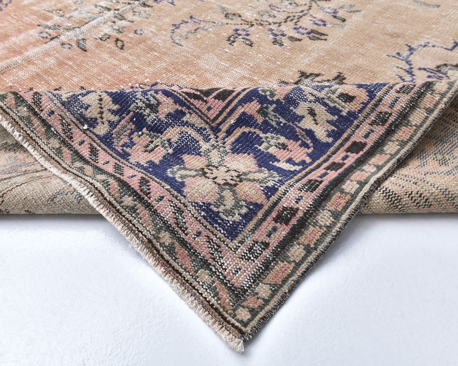 Dywan 238x354 cm, beżowy, wełna, Turcja, lata 70. - 218230