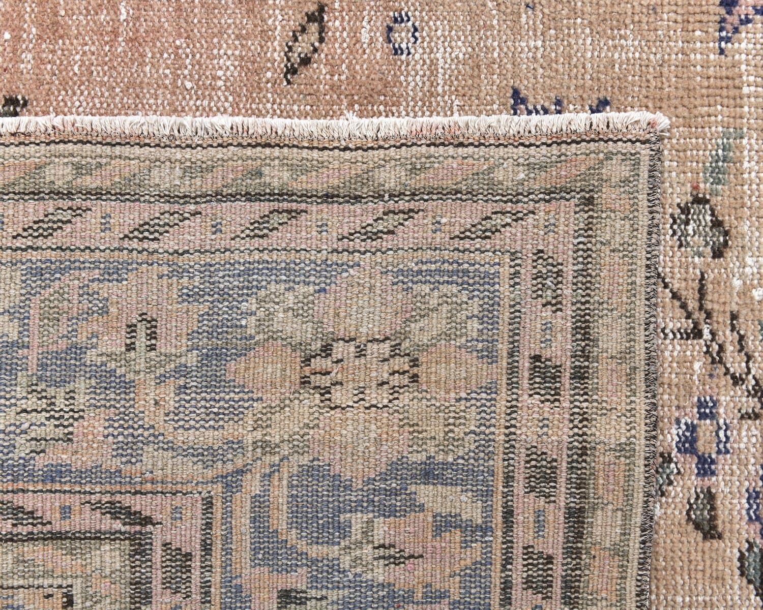 Dywan 238x354 cm, beżowy, wełna, Turcja, lata 70. - 218220