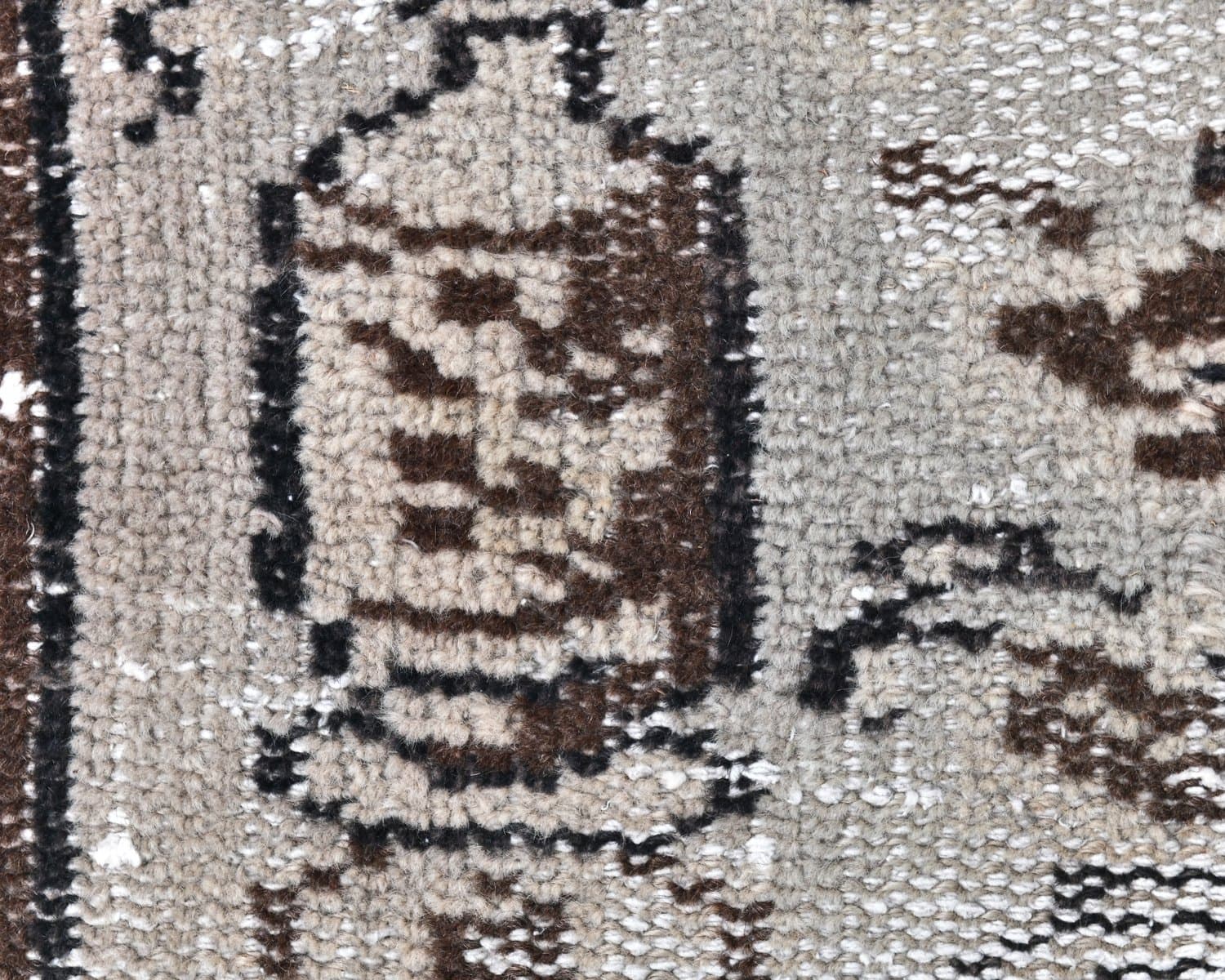 Dywan 235x166 cm, szary, wełna, Turcja, lata 70. - 218170