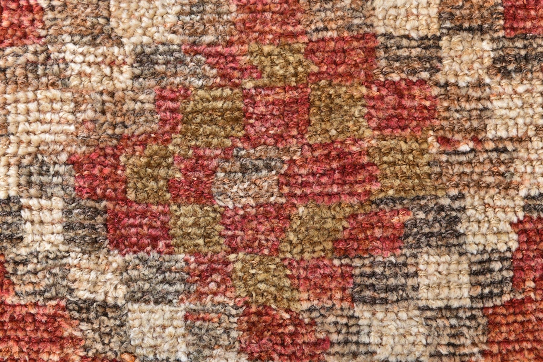 Chodnik 85x280 cm, czerwony, wełna, lata 70. - 218144