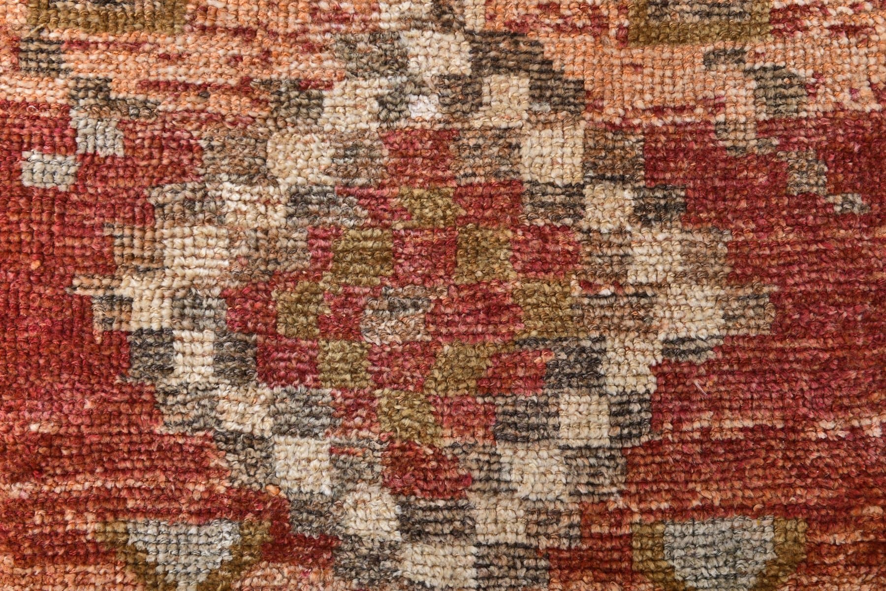 Chodnik 85x280 cm, czerwony, wełna, lata 70. - 218145