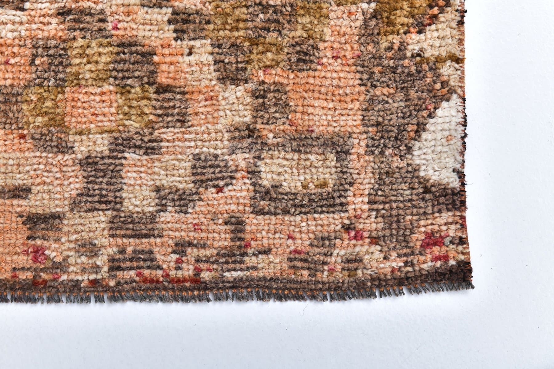 Chodnik 85x280 cm, czerwony, wełna, lata 70. - 218147