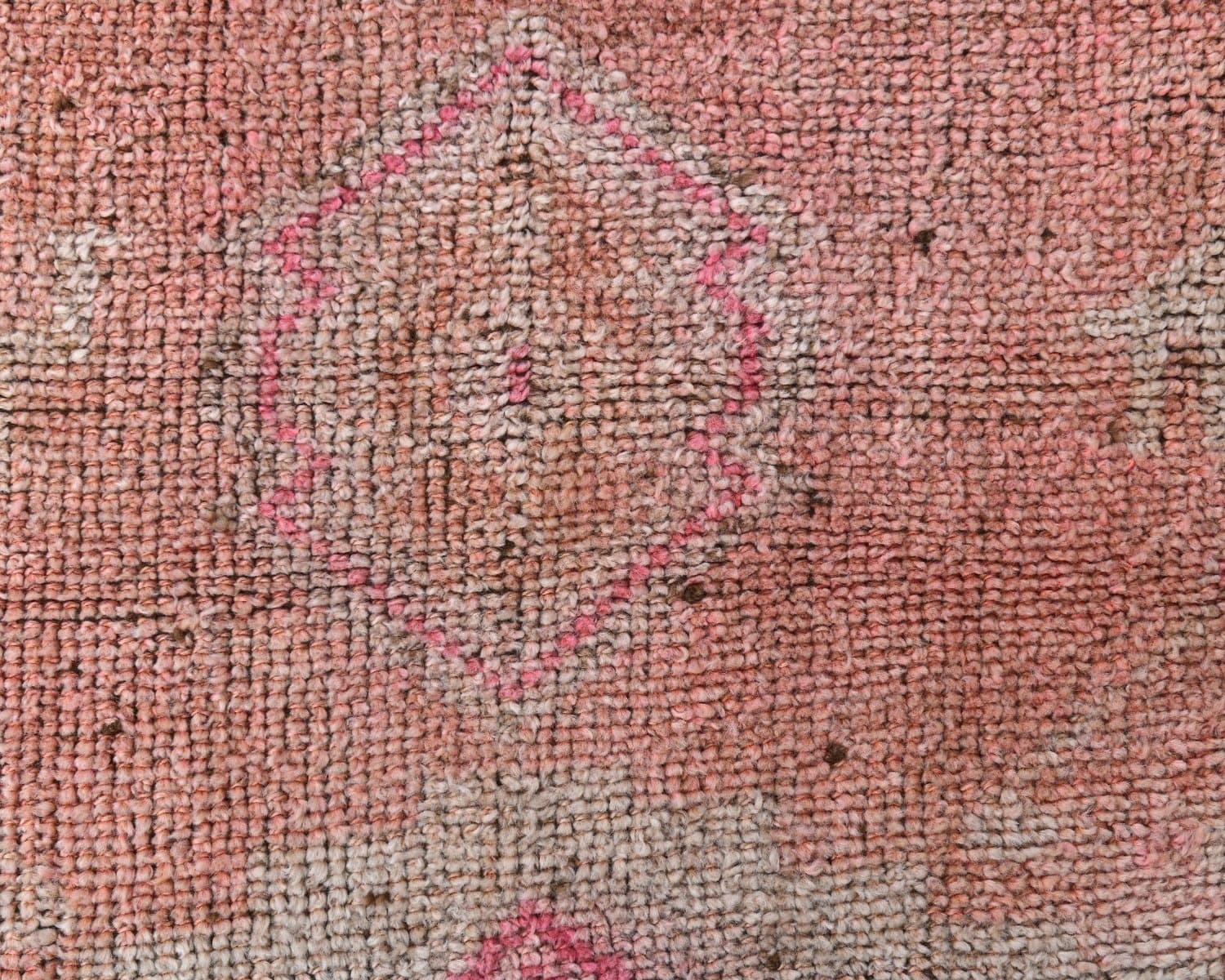 Chodnik 289x85 cm, czerwony, beżowy, wełna, lata 70. - 218132