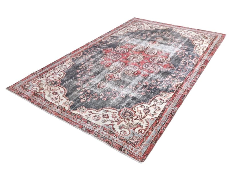 Dywan 173x279 cm, czerwony, wełna, Turcja, lata 70.