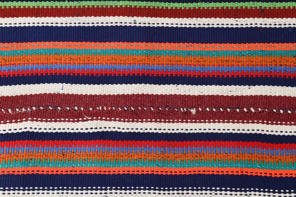 Chodnik 91x313 cm, czerwony, pomarańczowy, wełna, lata 70. - 218015