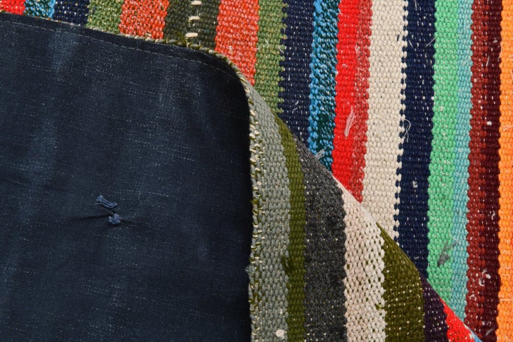 Chodnik 91x313 cm, czerwony, pomarańczowy, wełna, lata 70. - 218018