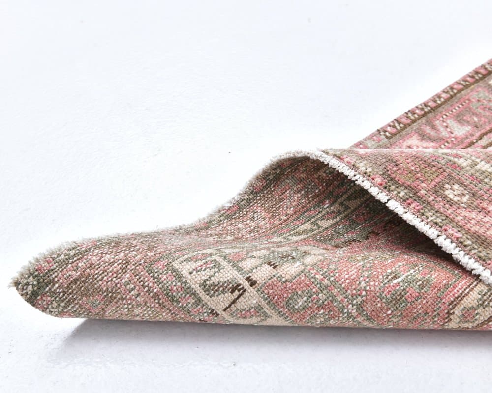 Chodnik 77x395 cm, brązowy, wełna, lata 70. - 217963