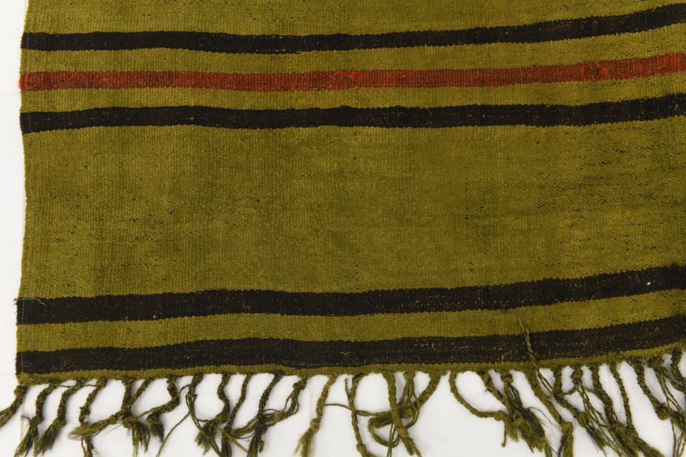 Kilim 246x200 cm, green, hemp, 1970s - 217906