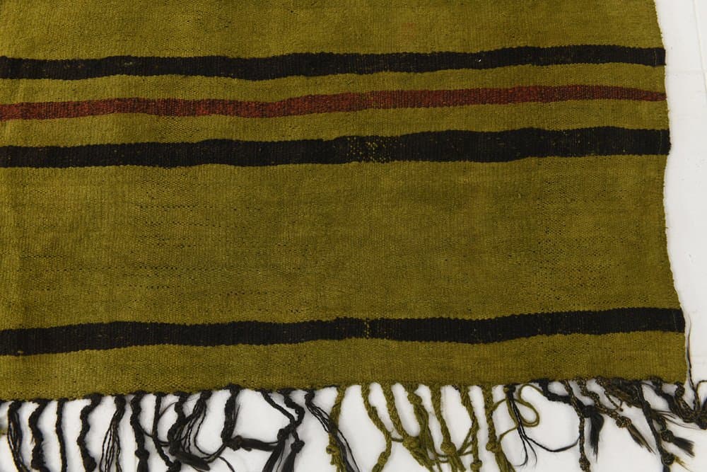 Kilim 246x200 cm, green, hemp, 1970s - 217907