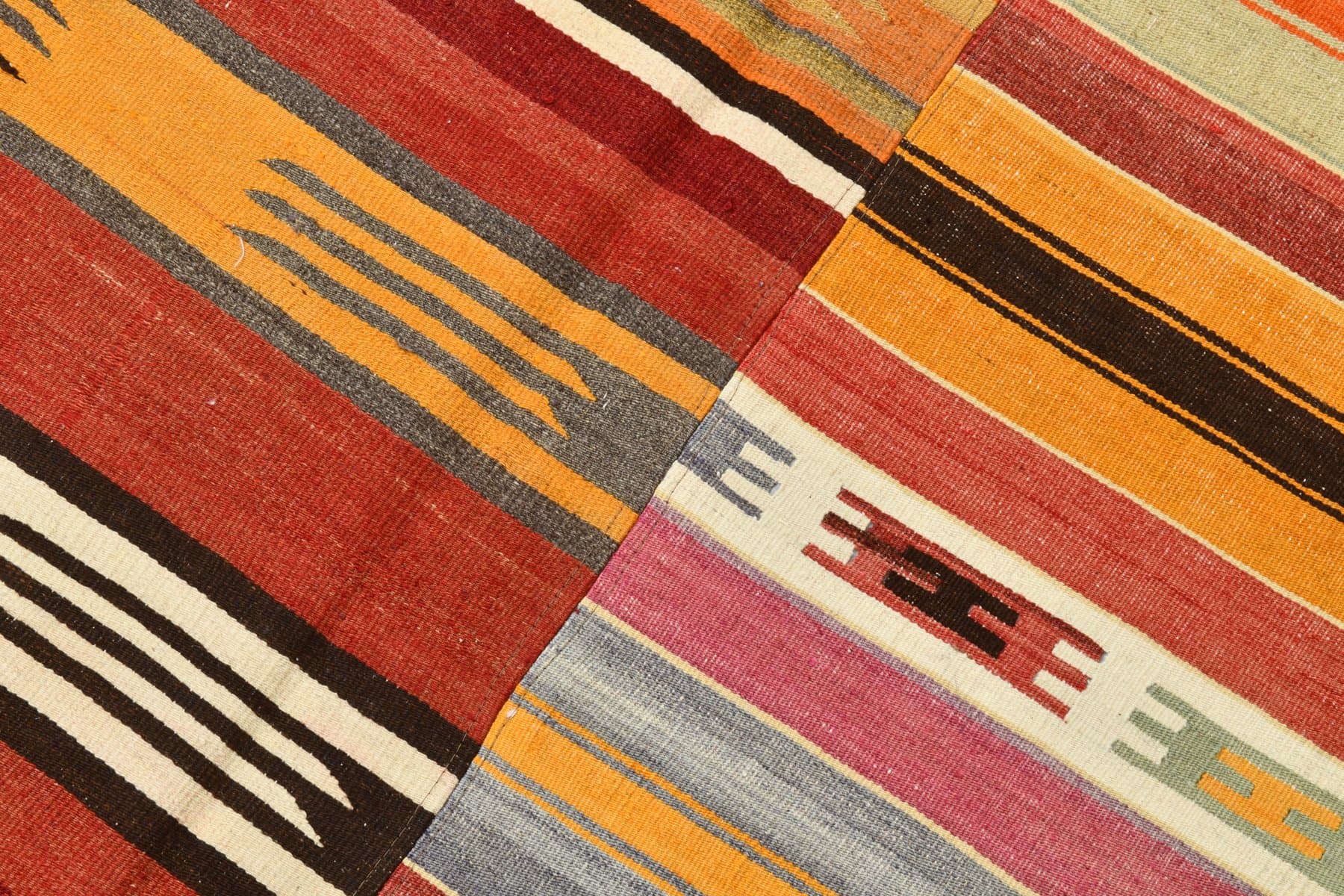 Dywan 360x260 cm, czerwony, wełna, Turcja, lata 70. - 217871