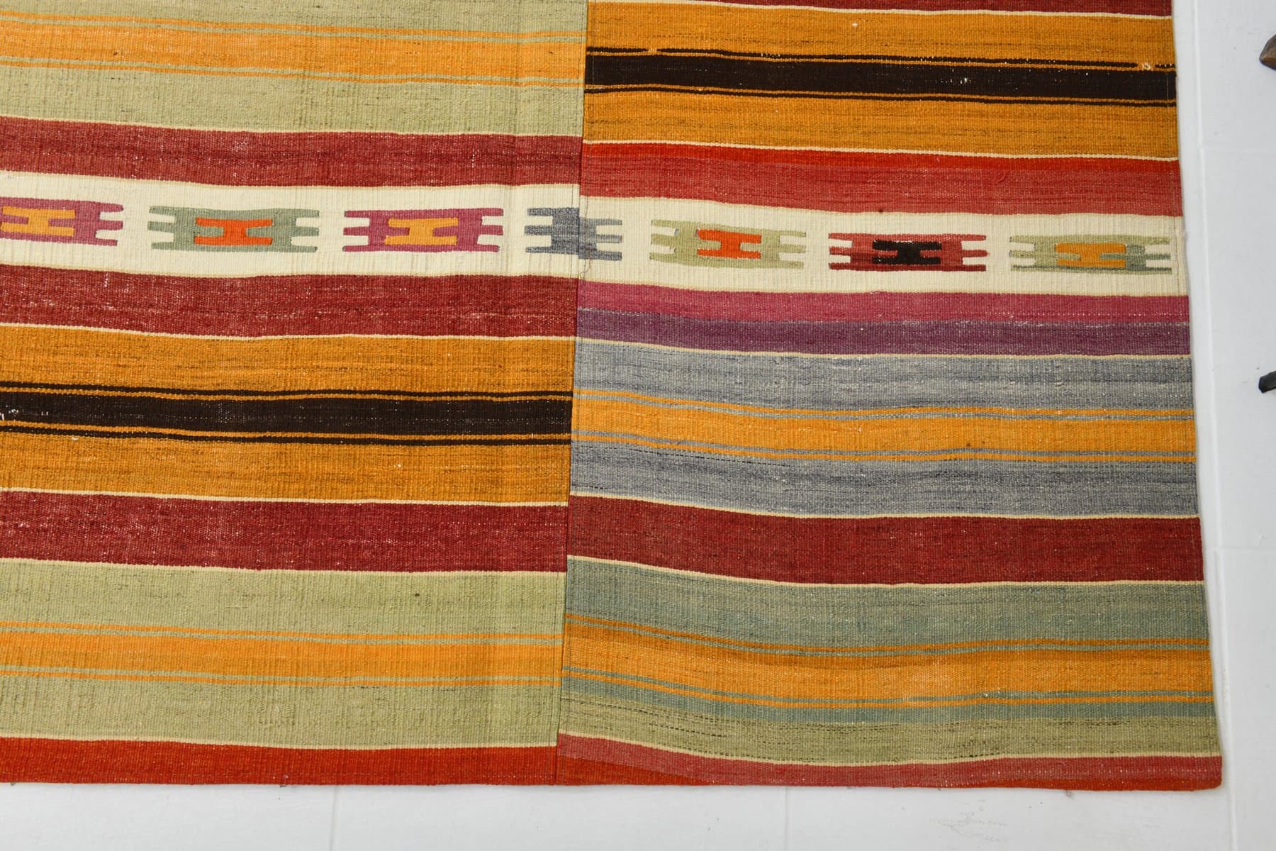 Dywan 360x260 cm, czerwony, wełna, Turcja, lata 70. - 217874