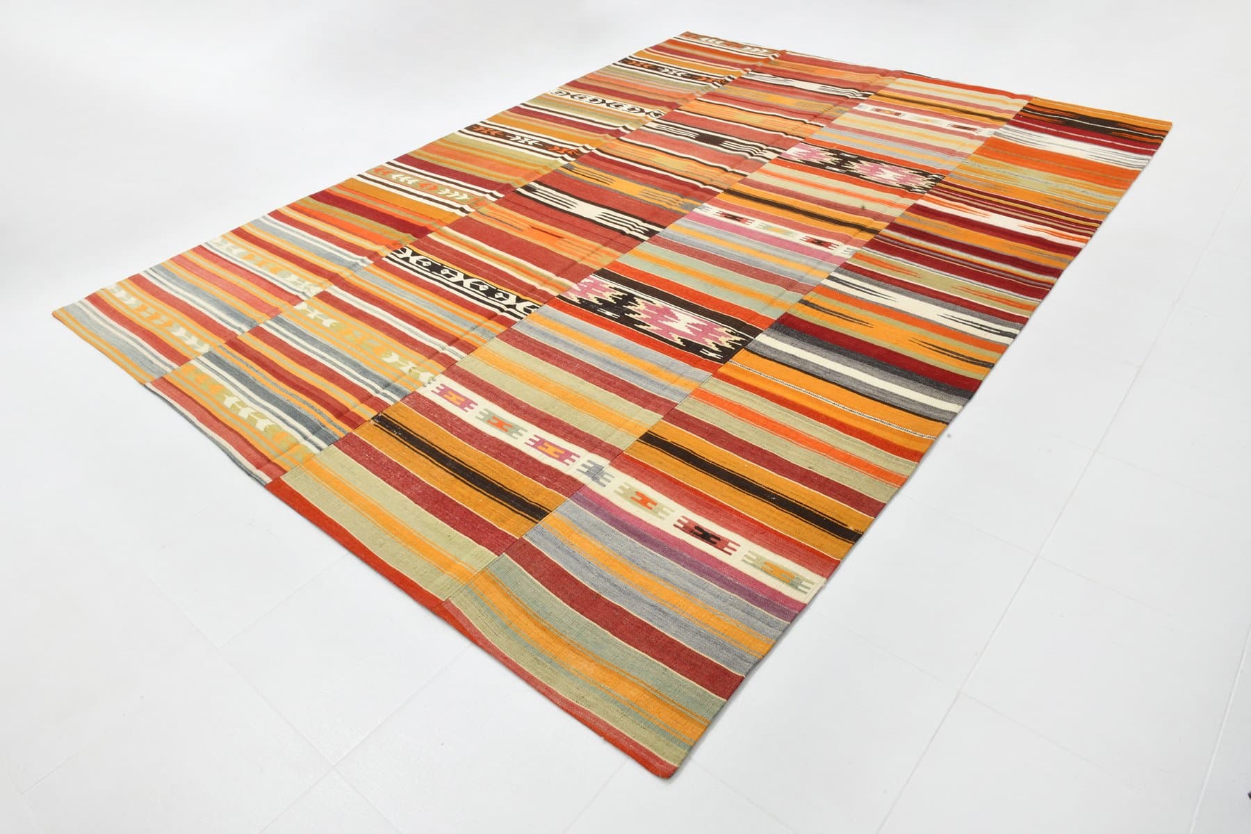 Dywan 360x260 cm, czerwony, wełna, Turcja, lata 70. - 217866