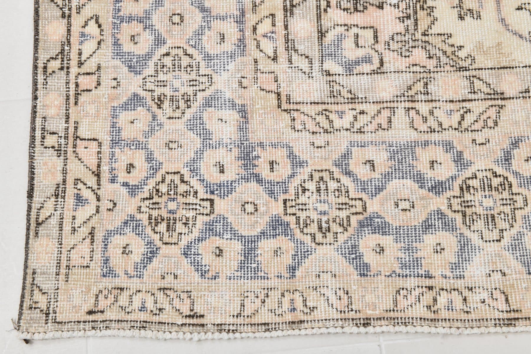 Rug 240x345 cm, beige, wool, Turkey, 1970s. - 217752