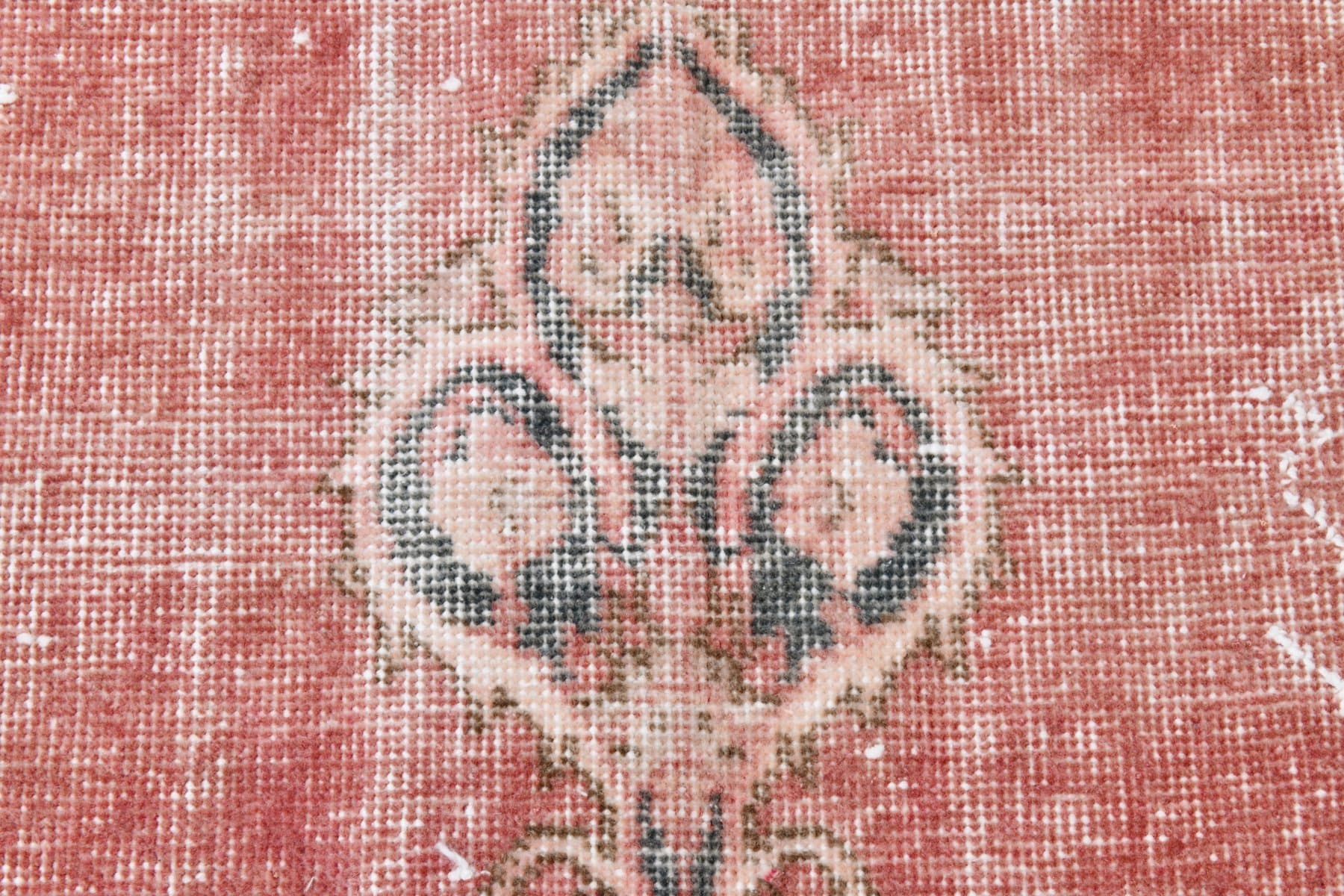 Dywan 227x366 cm, czerwony, beżowy, wełna, lata 70. - 217690