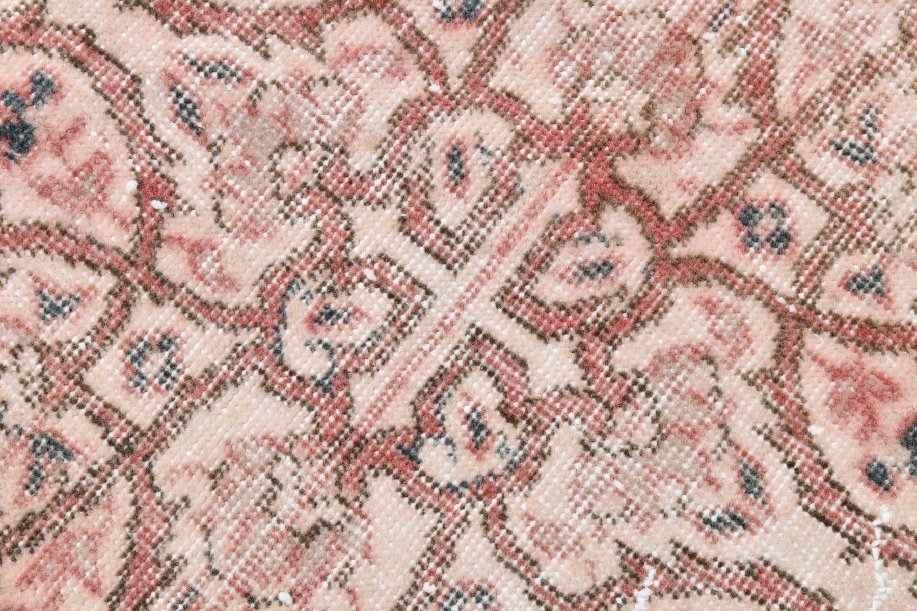 Dywan 227x366 cm, czerwony, beżowy, wełna, lata 70. - 217691