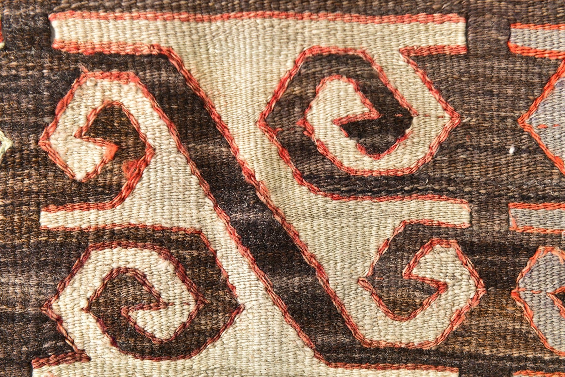 Kilim 161x291 cm, czerwony, wełna, Turcja, lata 70. - 217634