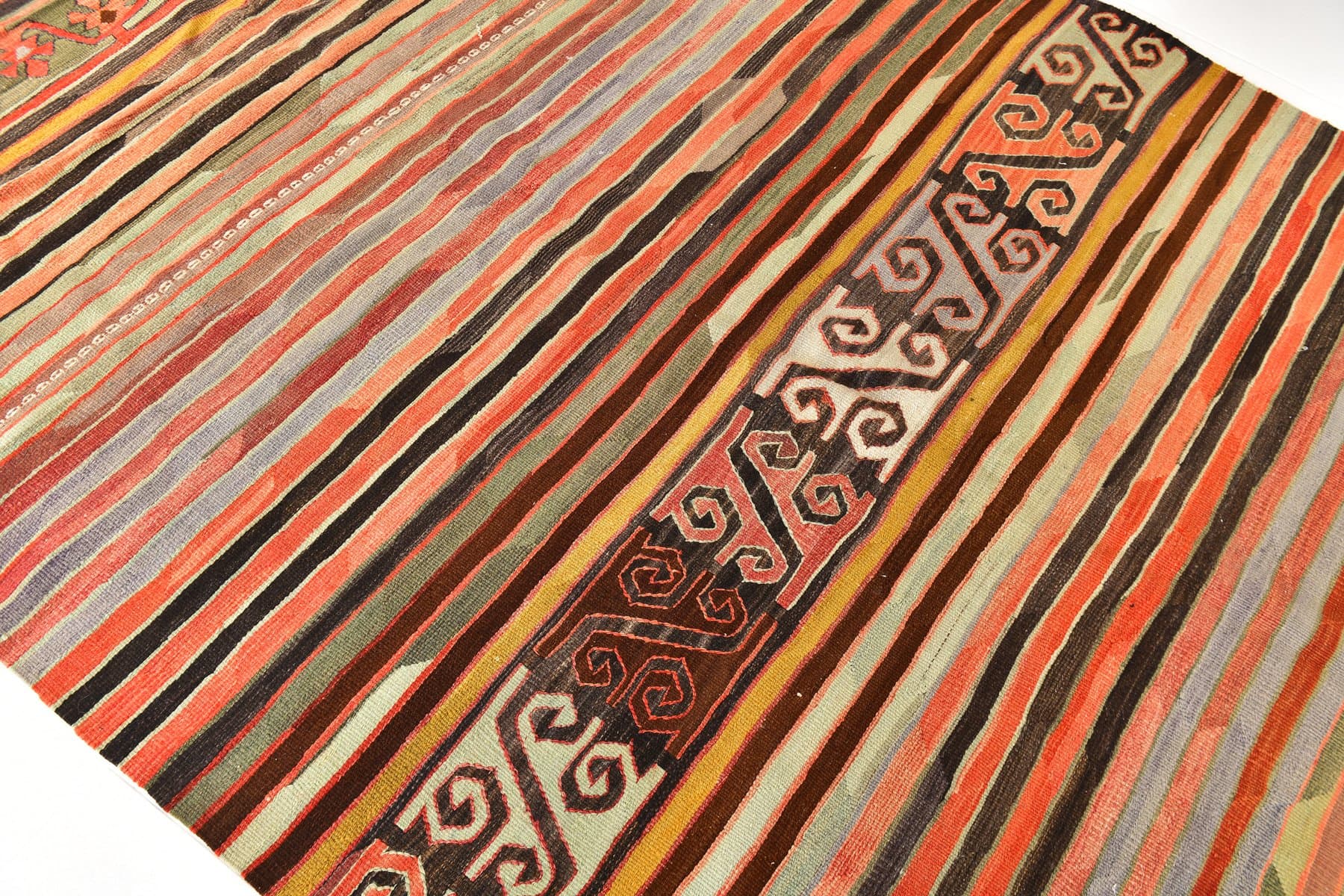 Kilim 161x291 cm, czerwony, wełna, Turcja, lata 70. - 217632