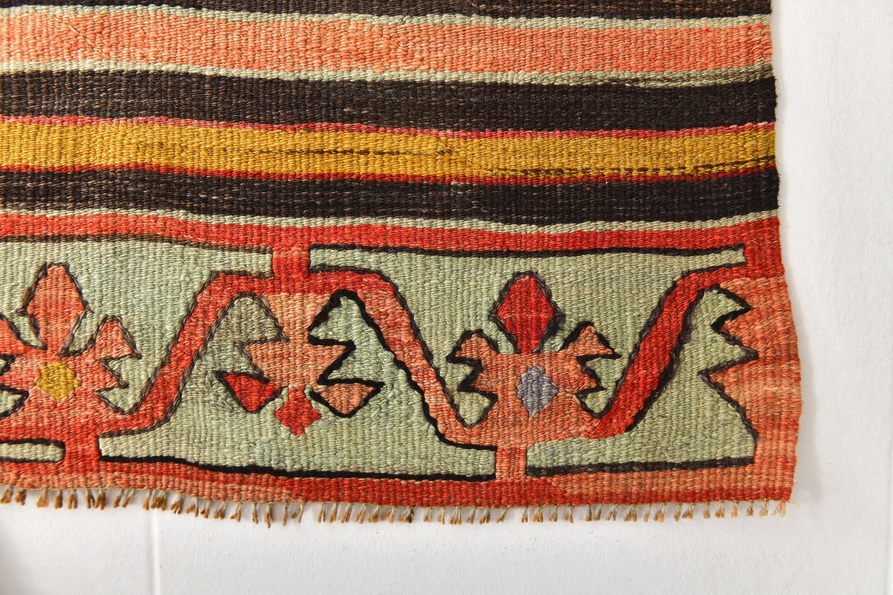 Kilim 161x291 cm, czerwony, wełna, Turcja, lata 70. - 217638