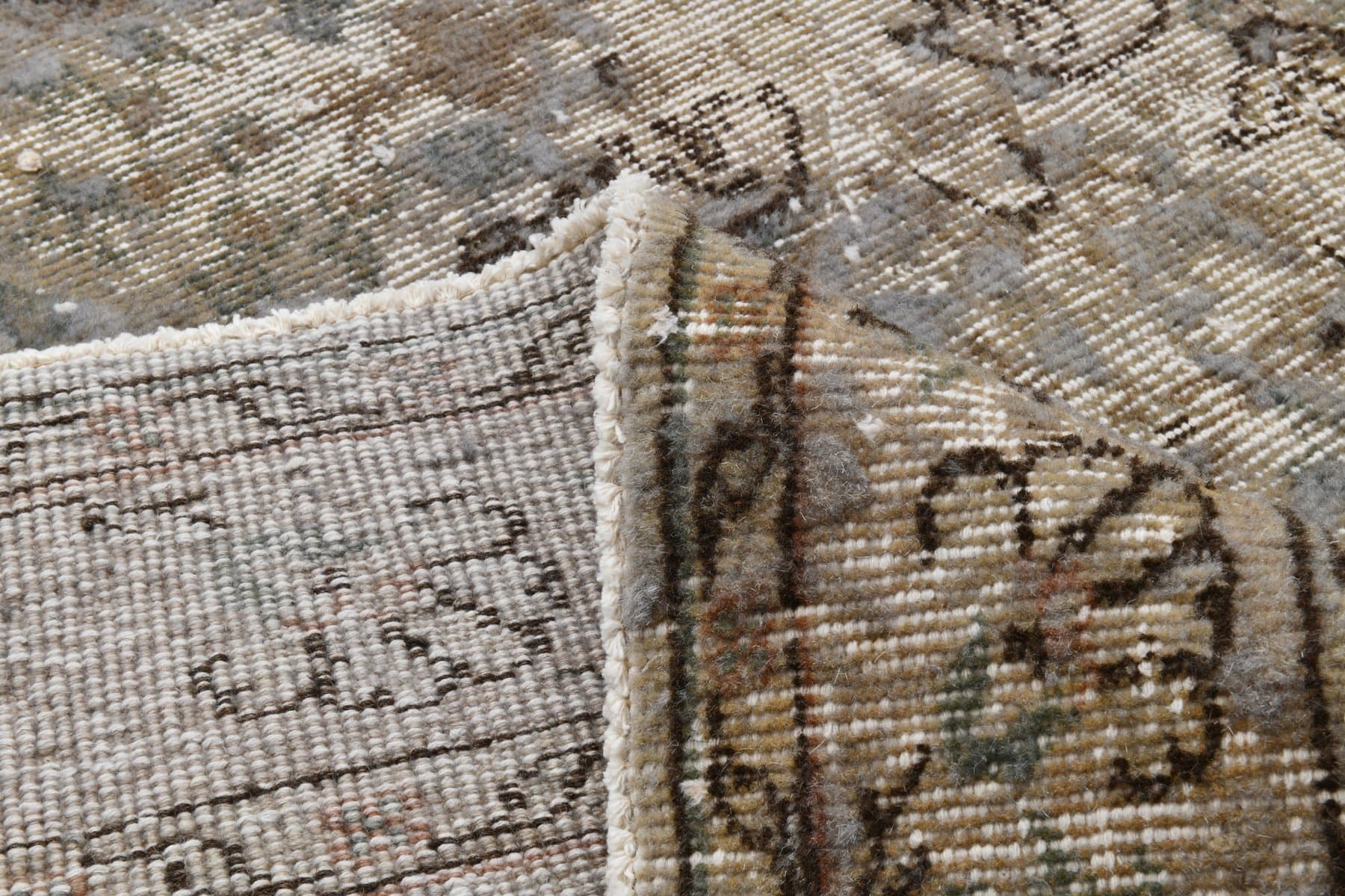 Rug 188x300 cm, grey, wool, 1970s - 217625