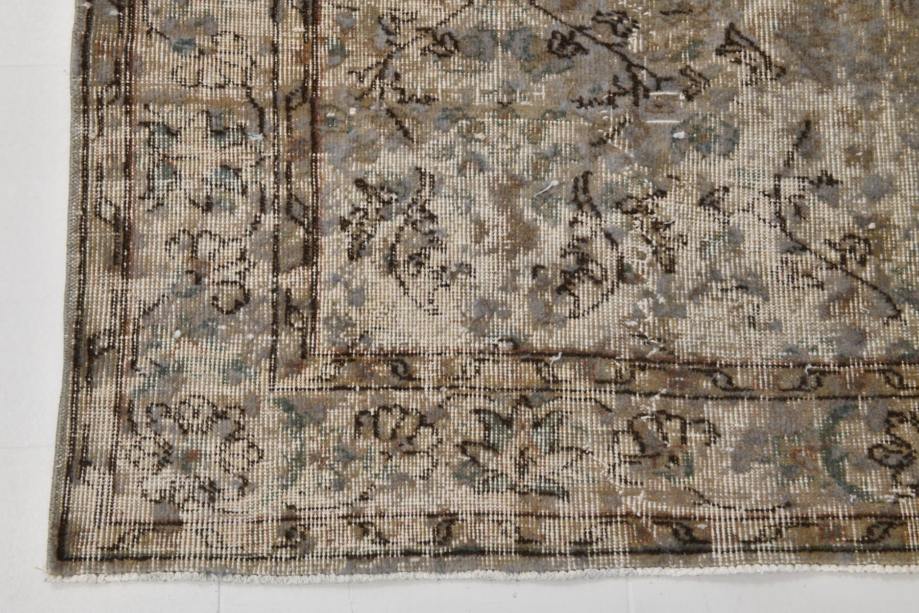 Rug 188x300 cm, grey, wool, 1970s - 217623