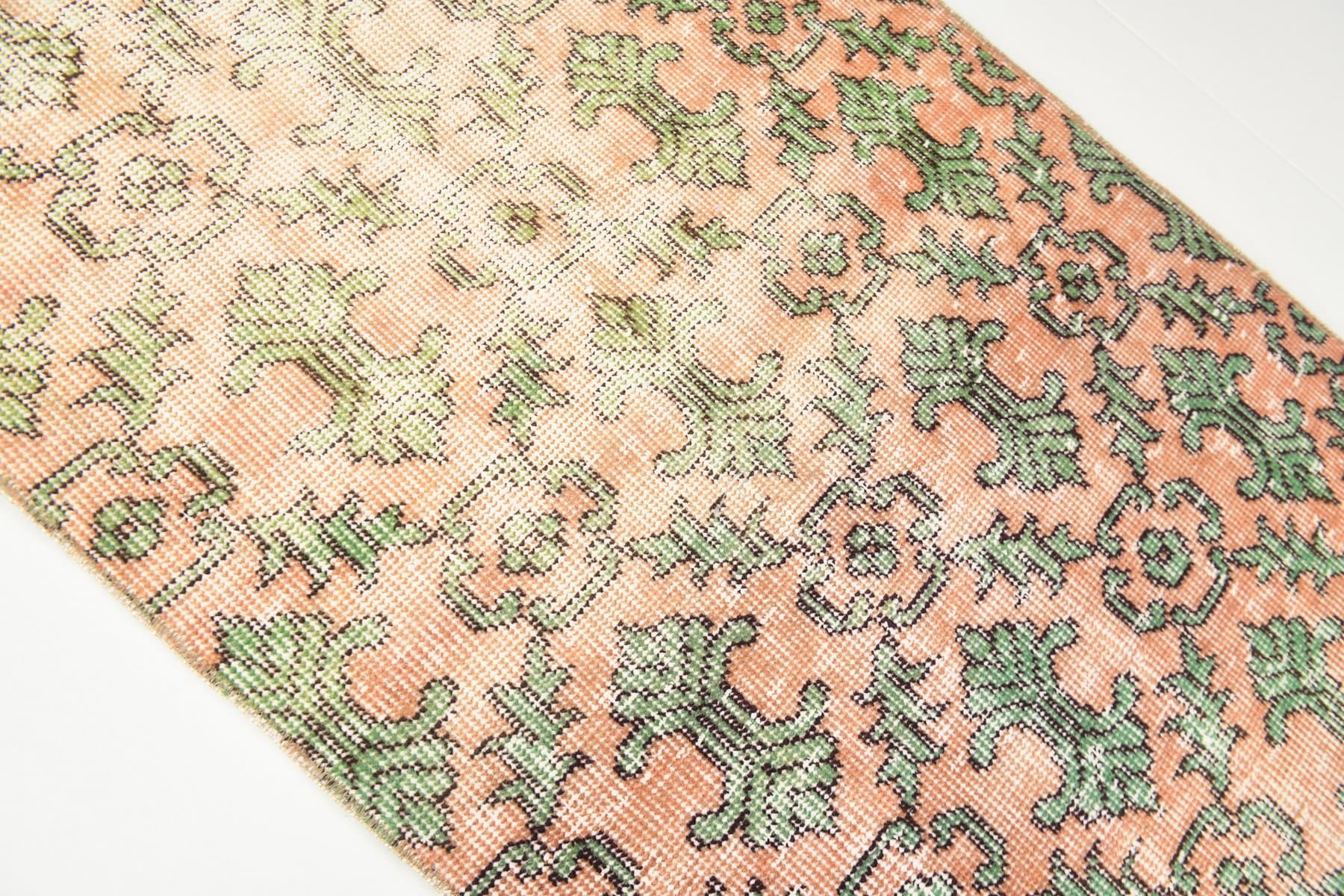 Runner 179x74 cm, beige, wool, 1970s - 217560