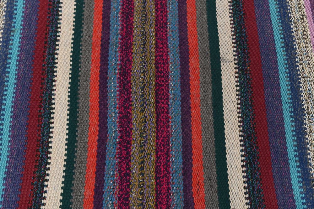 Chodnik 74x435 cm, czarny, czerwony, wełna, Turcja, lata 60. - 217484