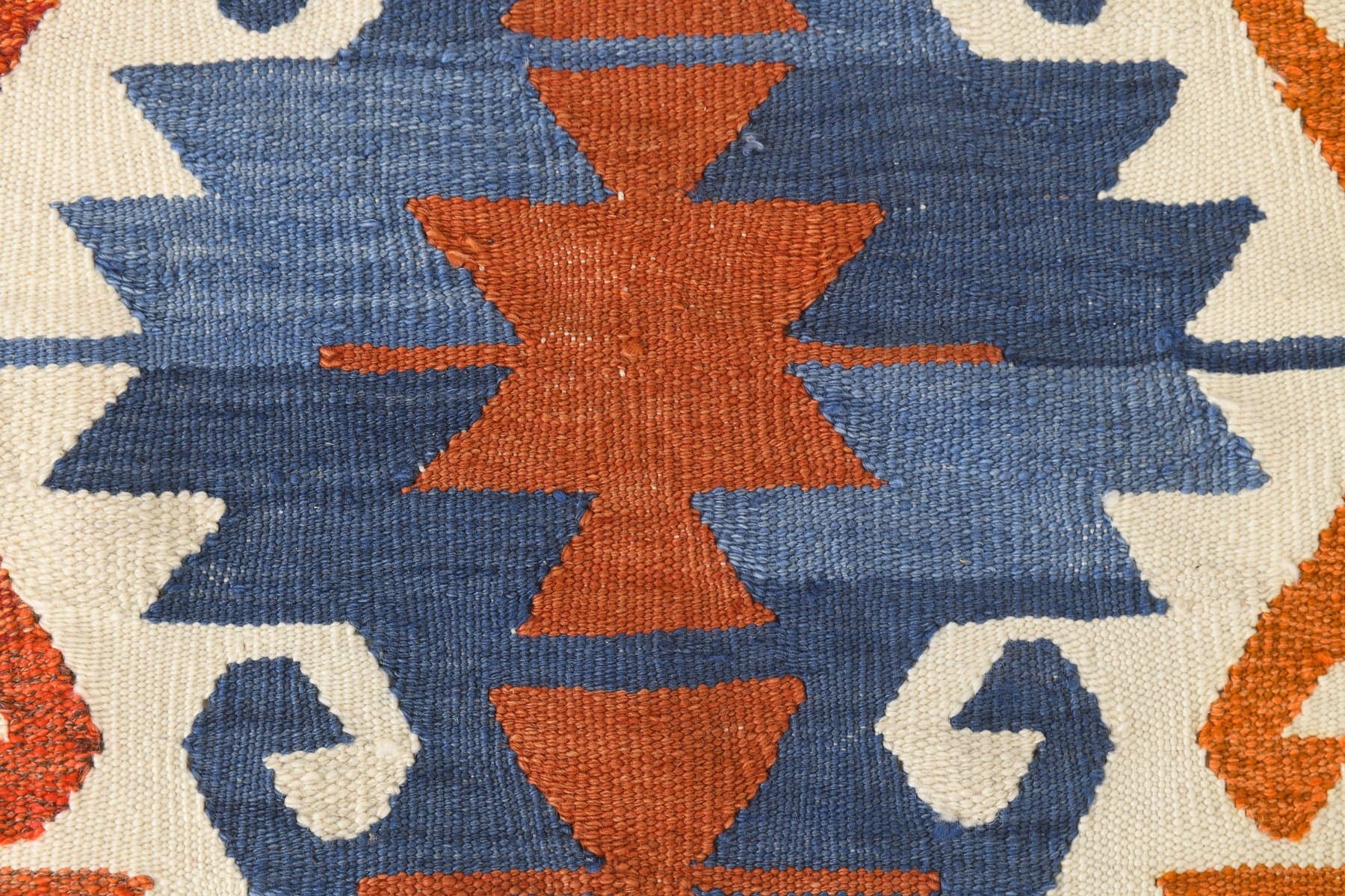 Kilim 368x253 cm, czerwony, zielony, wełna, Turcja, lata 60. - 217365