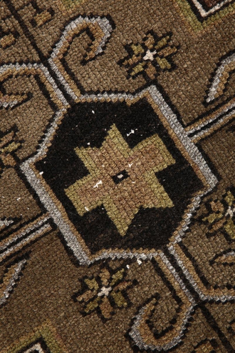 Rug 212x120 cm, brown, wool, Turkey, 1970s. - 217340