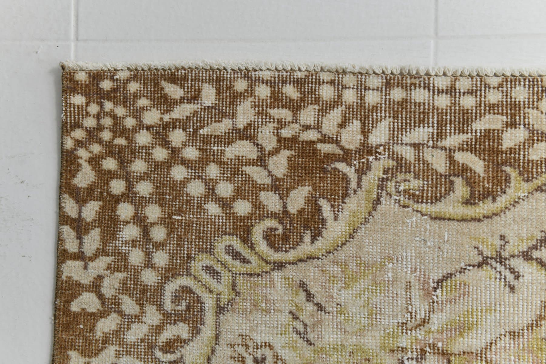 Dywan 154x258 cm, beżowy, wełna, lata 70. - 217292