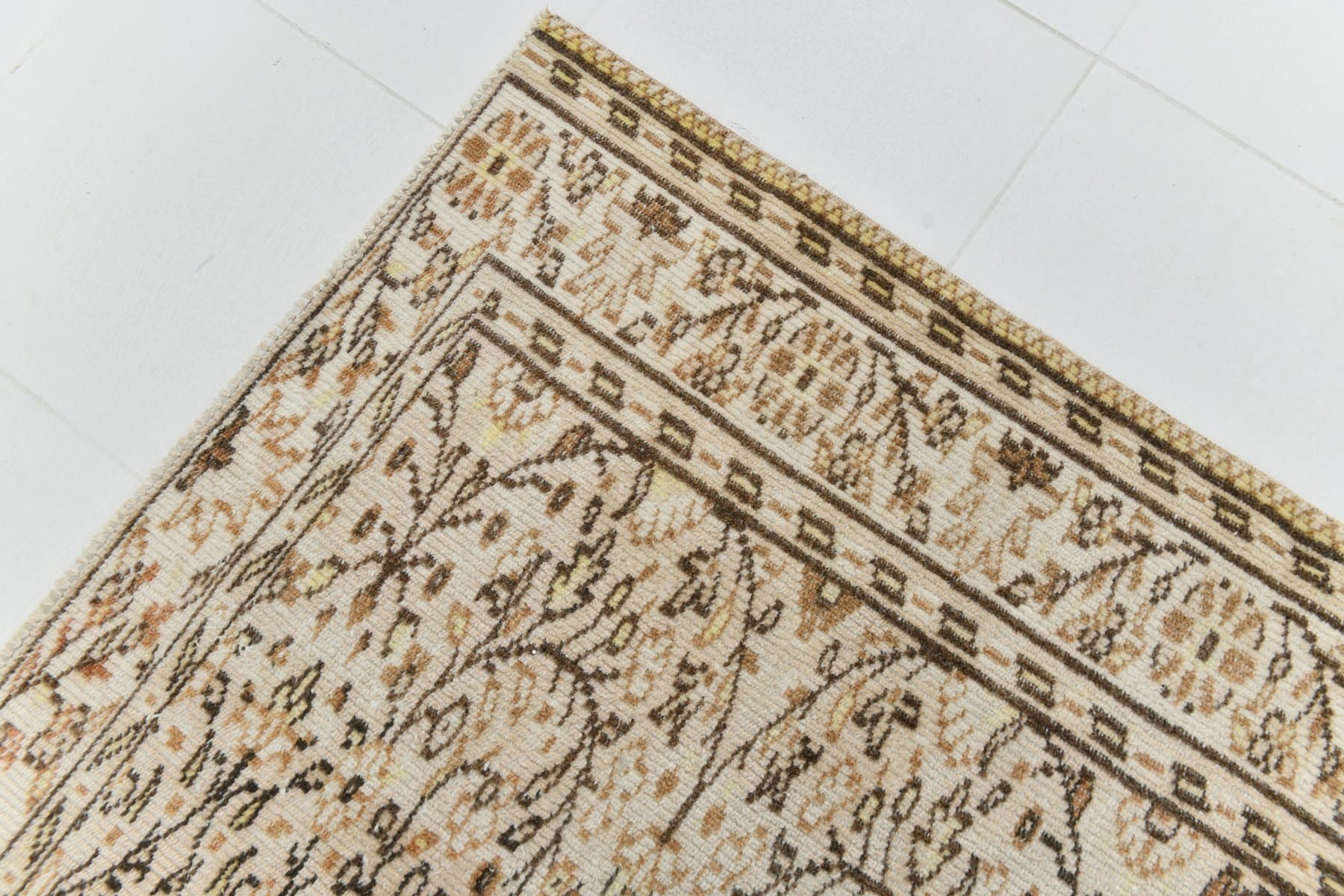Rug 182x268 cm, beige, wool, 1970s - 217244