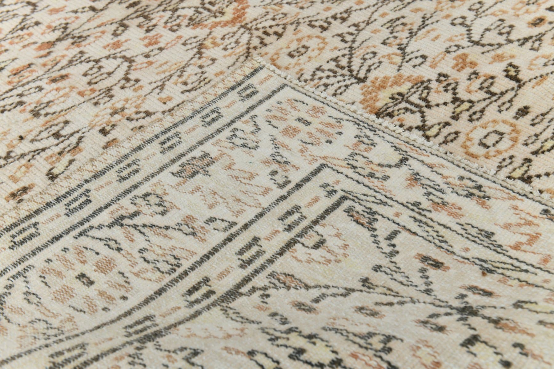 Rug 182x268 cm, beige, wool, 1970s - 217252