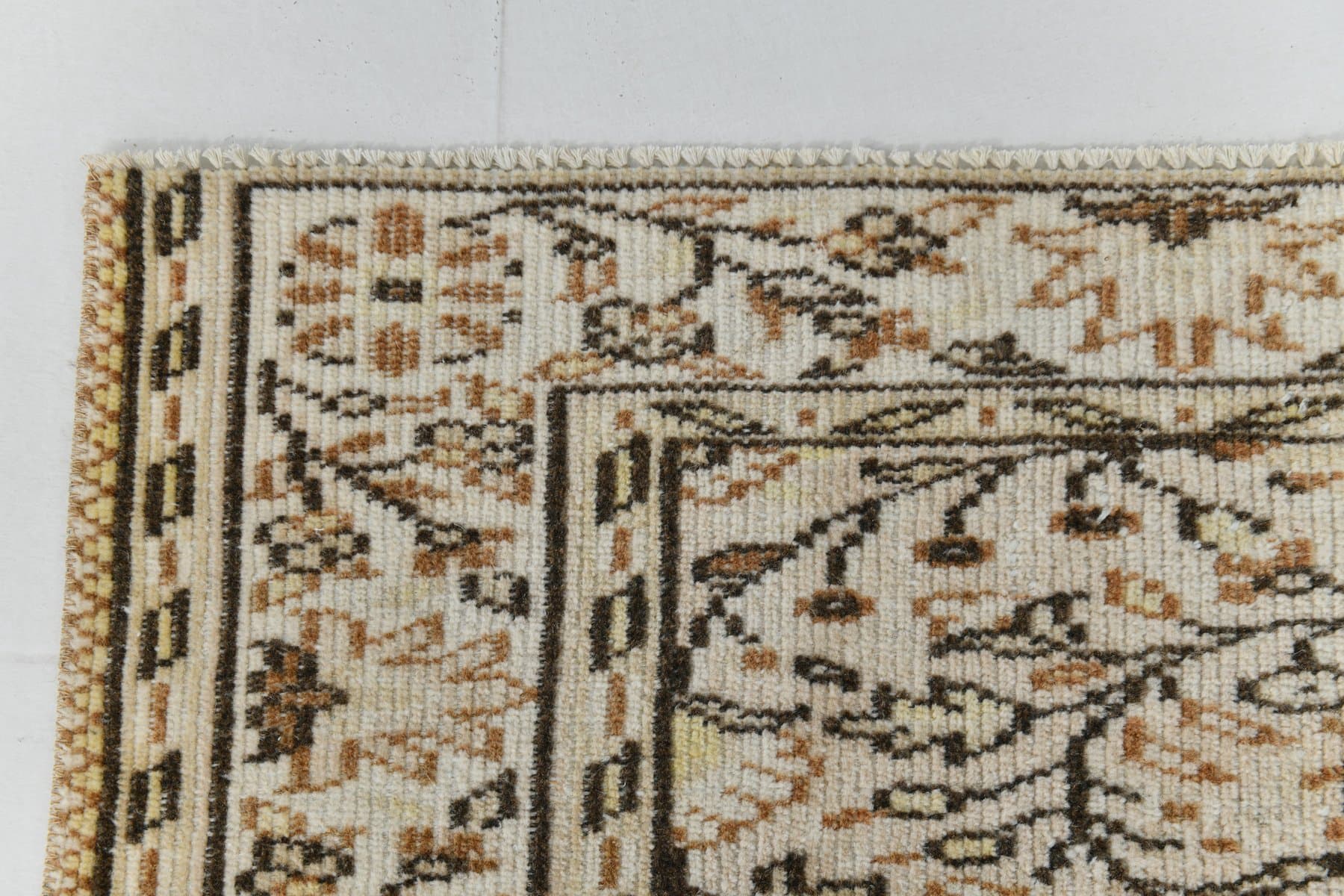 Rug 182x268 cm, beige, wool, 1970s - 217250