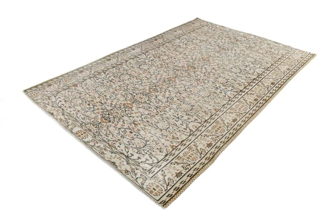 Rug 182x268 cm, beige, wool, 1970s - DIMENSION