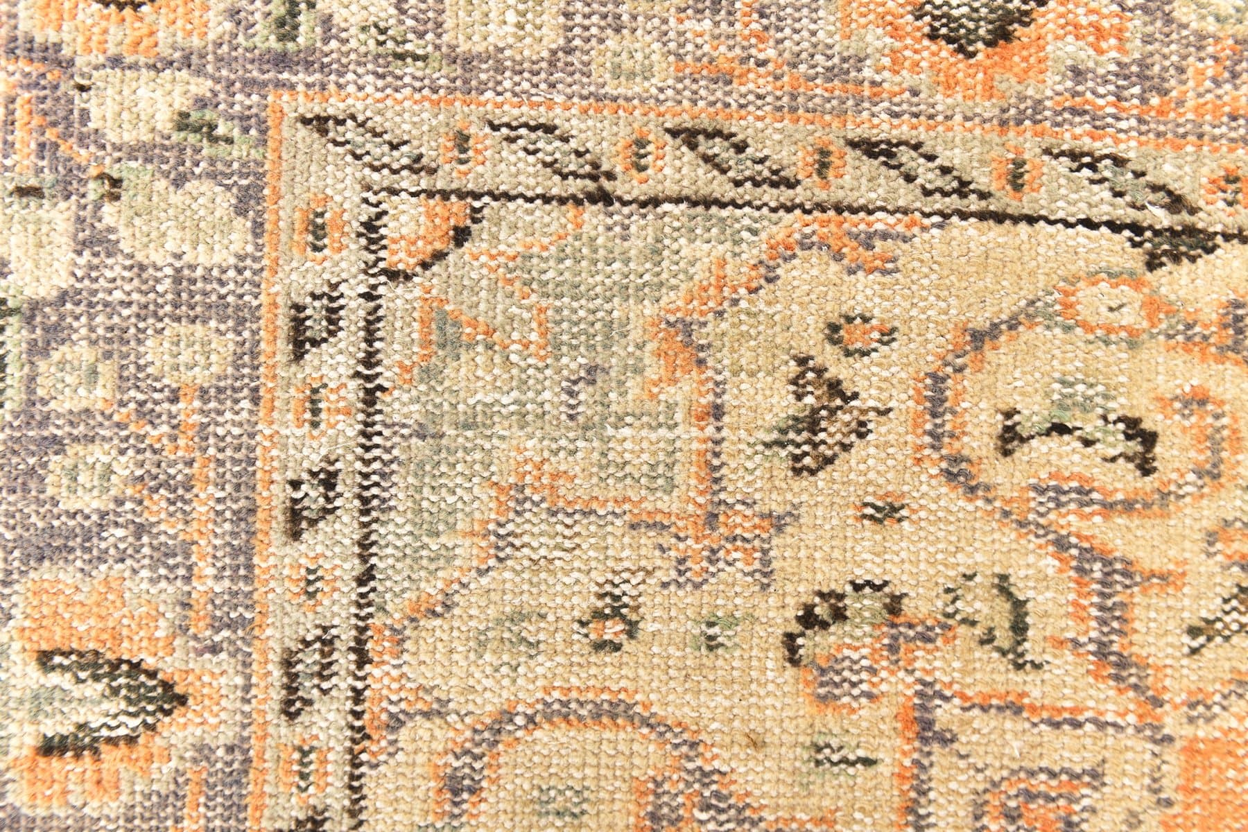 Rug 194x304 cm, orange, wool, 1970s - 217164