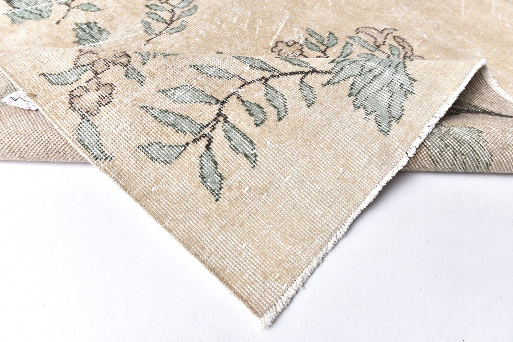 Rug 208x311 cm, beige, wool, Turkey, 1960s. - 217137