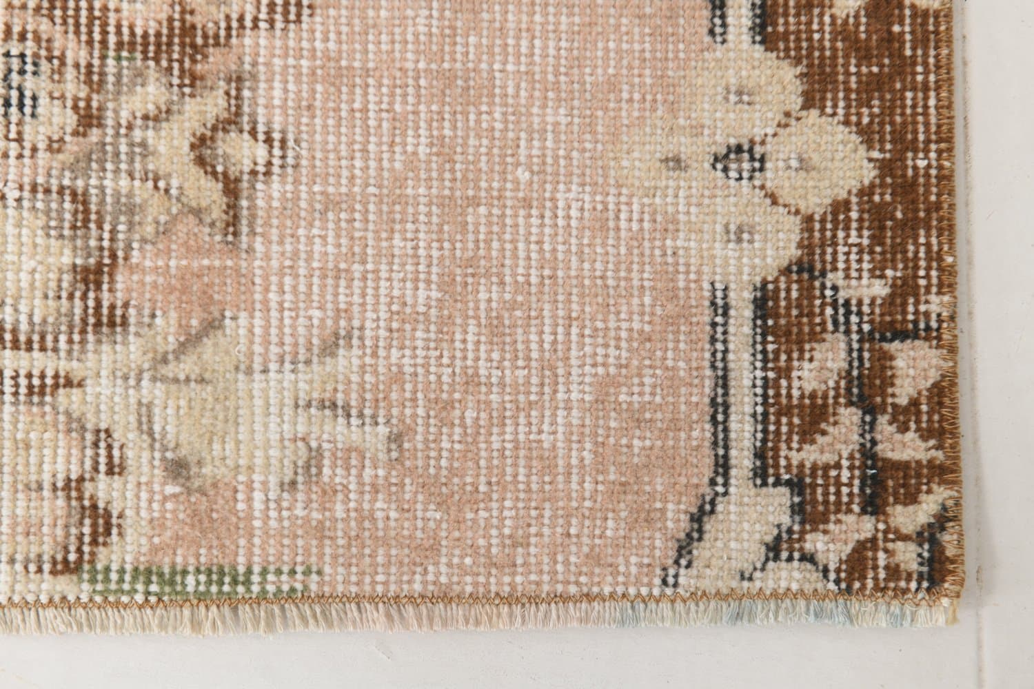 Rug 173x71 cm, beige, wool, Turkey, 1970s. - 217107