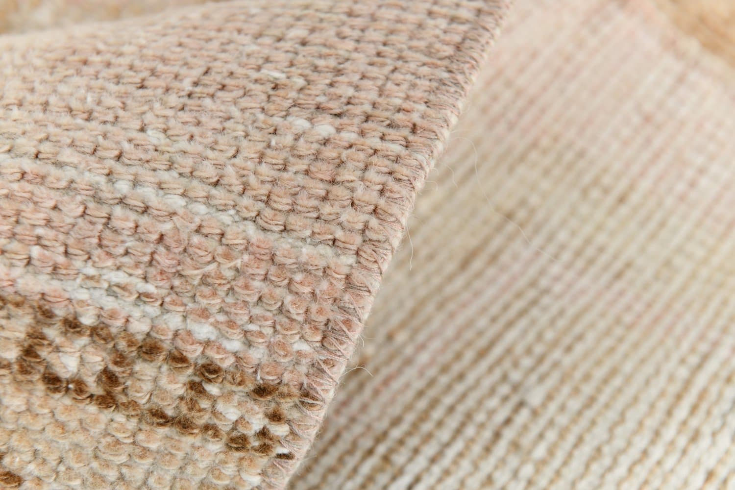 Chodnik 327x70 cm, różowy, wełna, lata 70. - 217098